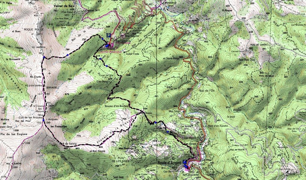 Mapa - Priorato de Serrabone