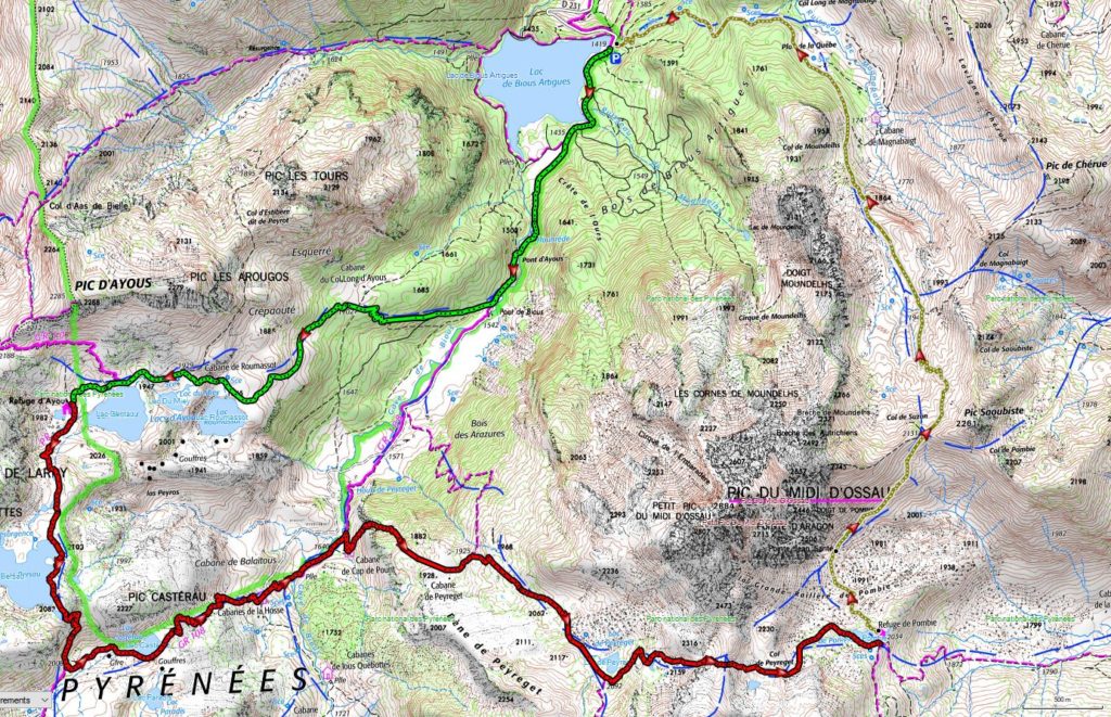 Mapa - Vuelta del “Pic du midi d’Ossau”