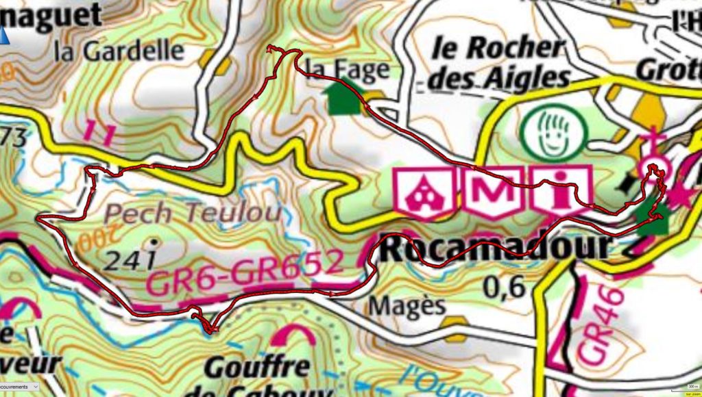 Mapa - Alrededores de Rocamadour