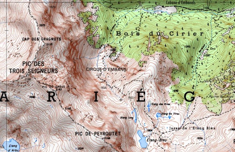 Iphigénie : Carte topographique IGN : comment s'orienter en